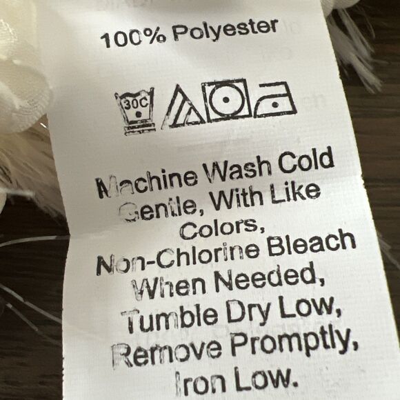 Gorgeous White Swiss Dot Soft Flowy Cropped Billowy Blouse Cottagecore ~ Medium - Picture 9 of 9